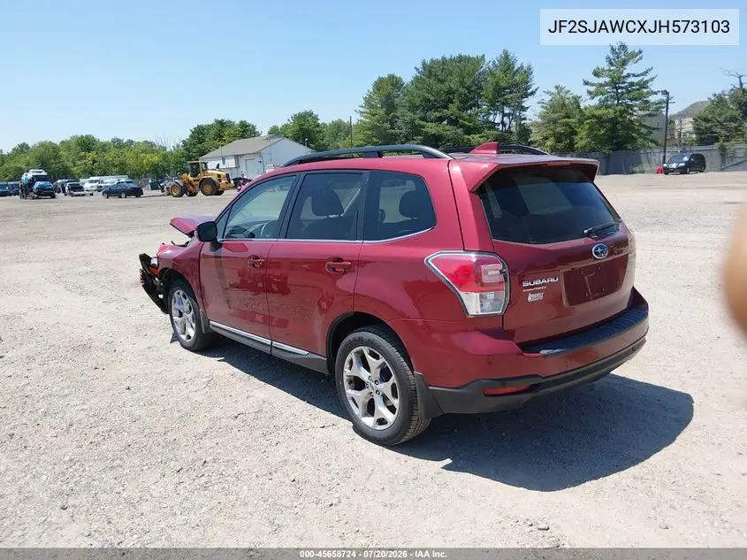 2018 Subaru Forester 2.5I Touring VIN: JF2SJAWCXJH573103 Lot: 45658724