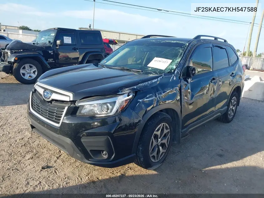 2019 Subaru Forester Premium VIN: JF2SKAEC7KH547588 Lot: 45207227