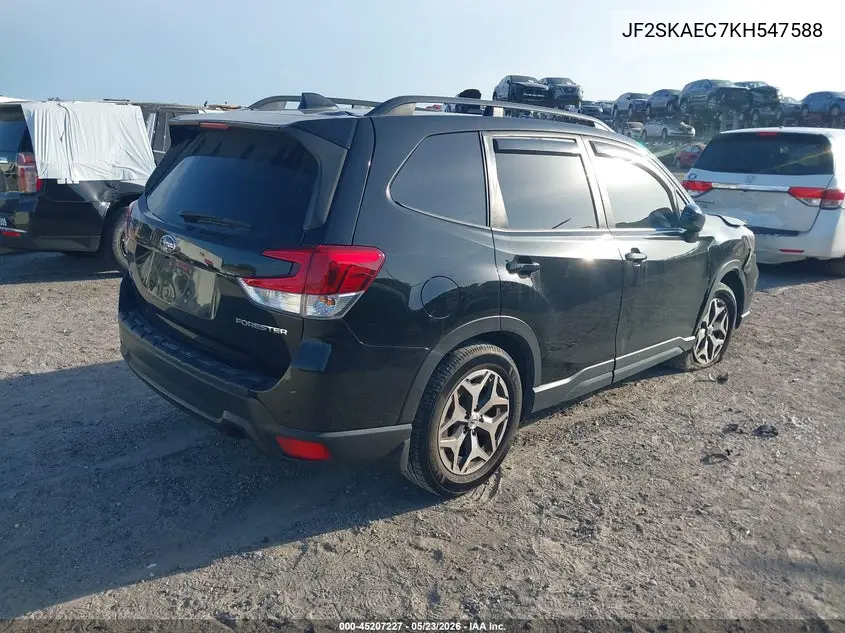 2019 Subaru Forester Premium VIN: JF2SKAEC7KH547588 Lot: 45207227