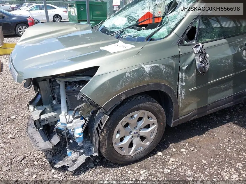 2019 Subaru Forester VIN: JF2SKACC0KH556698 Lot: 45512205