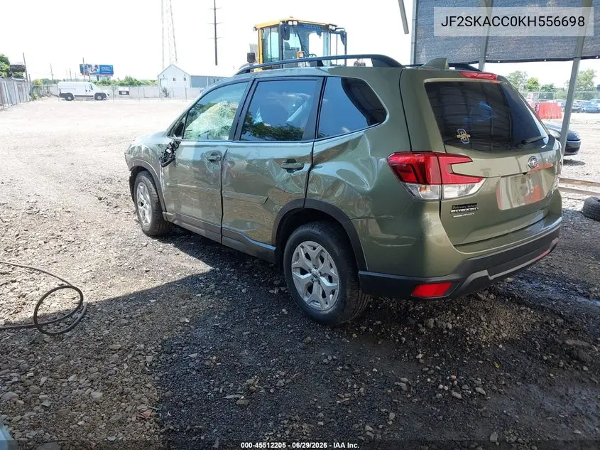 2019 Subaru Forester VIN: JF2SKACC0KH556698 Lot: 45512205