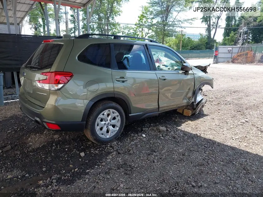 2019 Subaru Forester VIN: JF2SKACC0KH556698 Lot: 45512205