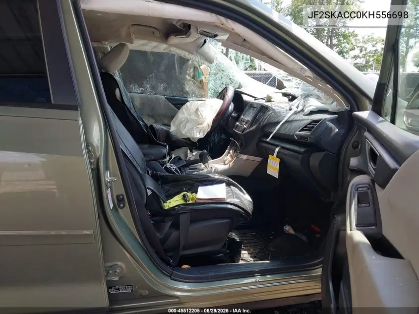 2019 Subaru Forester VIN: JF2SKACC0KH556698 Lot: 45512205
