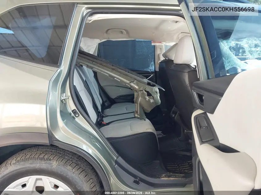 2019 Subaru Forester VIN: JF2SKACC0KH556698 Lot: 45512205