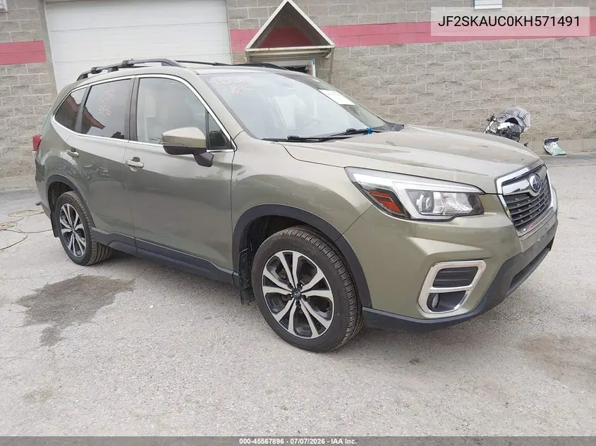 2019 Subaru Forester Limited VIN: JF2SKAUC0KH571491 Lot: 45567896