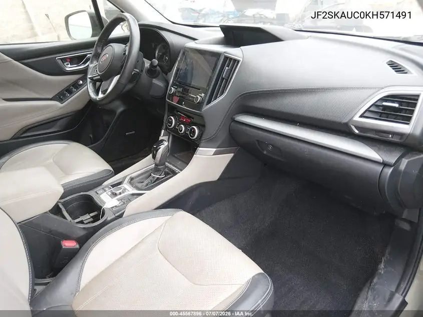 2019 Subaru Forester Limited VIN: JF2SKAUC0KH571491 Lot: 45567896