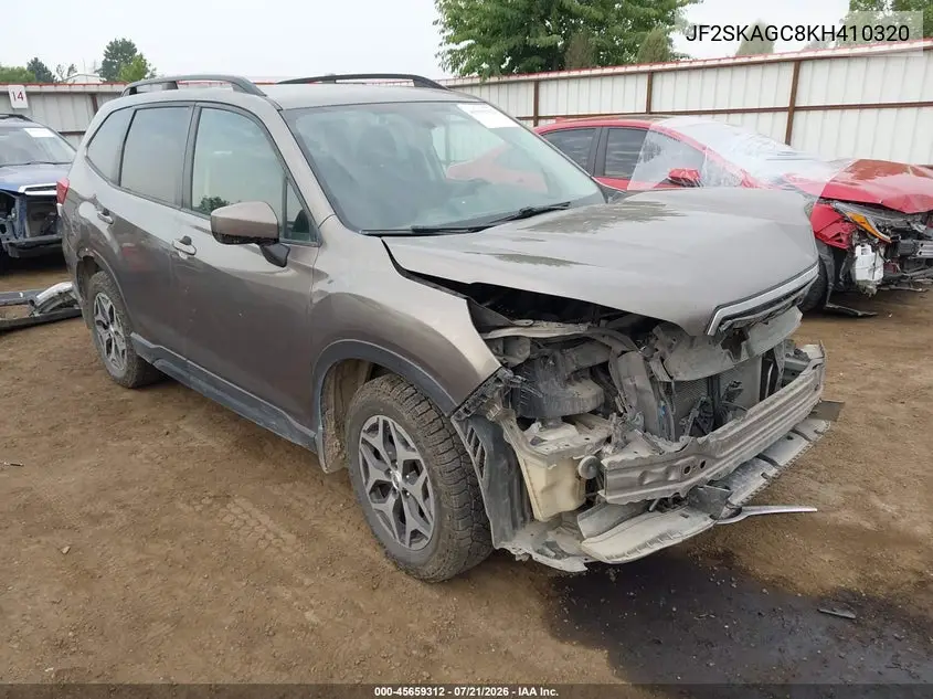 2019 Subaru Forester Premium VIN: JF2SKAGC8KH410320 Lot: 45659312
