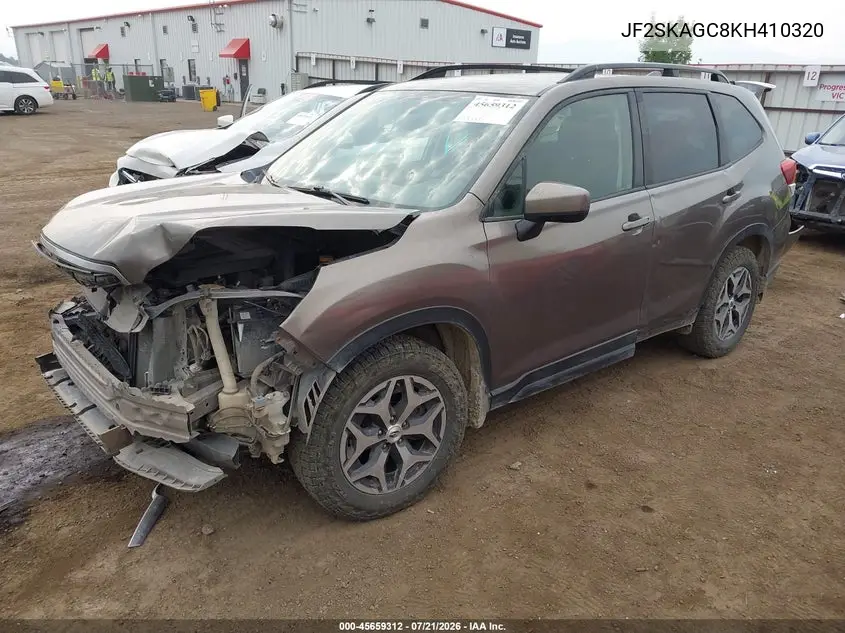 2019 Subaru Forester Premium VIN: JF2SKAGC8KH410320 Lot: 45659312