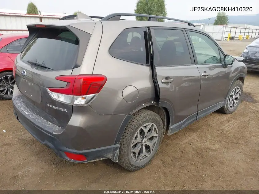 2019 Subaru Forester Premium VIN: JF2SKAGC8KH410320 Lot: 45659312