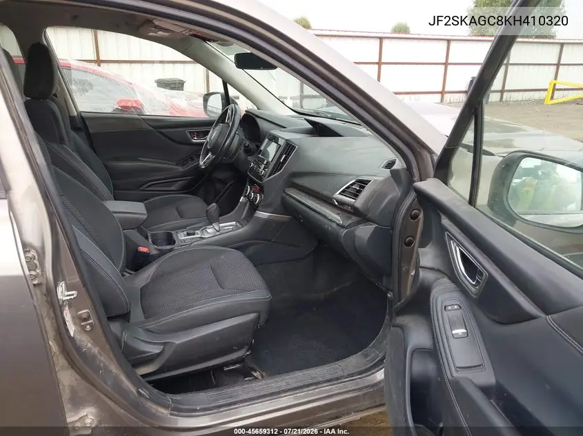 2019 Subaru Forester Premium VIN: JF2SKAGC8KH410320 Lot: 45659312