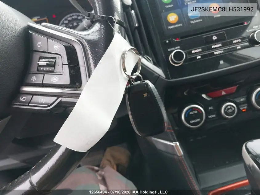 2020 Subaru Forester Sport VIN: JF2SKEMC8LH531992 Lot: 12656494x
