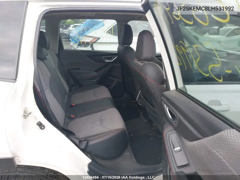 2020 Subaru Forester Sport VIN: JF2SKEMC8LH531992 Lot: 12656494x