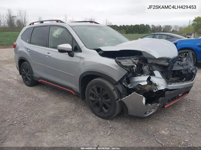 2020 Subaru Forester Sport VIN: JF2SKAMC4LH429453 Lot: 44990136