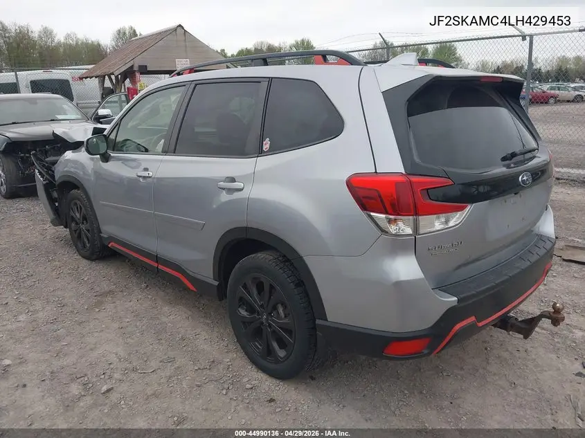 2020 Subaru Forester Sport VIN: JF2SKAMC4LH429453 Lot: 44990136