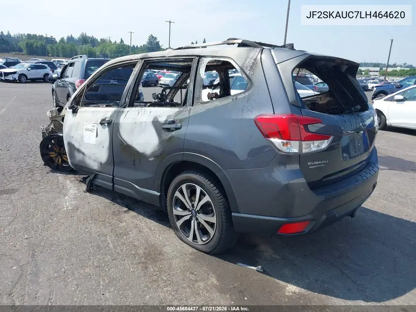 2020 Subaru Forester Limited VIN: JF2SKAUC7LH464620 Lot: 45684427