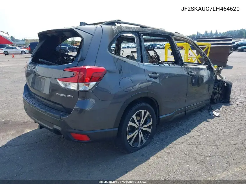 2020 Subaru Forester Limited VIN: JF2SKAUC7LH464620 Lot: 45684427