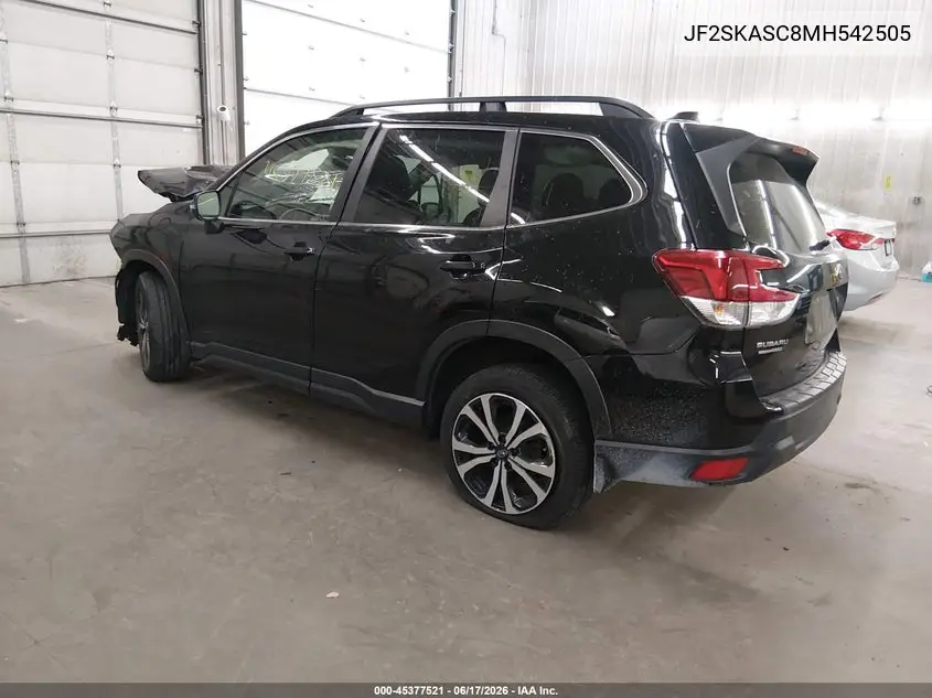 2021 Subaru Forester Limited VIN: JF2SKASC8MH542505 Lot: 45377521