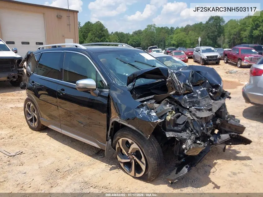 2022 Subaru Forester Touring VIN: JF2SKARC3NH503117 Lot: 45652302