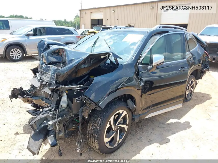 2022 Subaru Forester Touring VIN: JF2SKARC3NH503117 Lot: 45652302