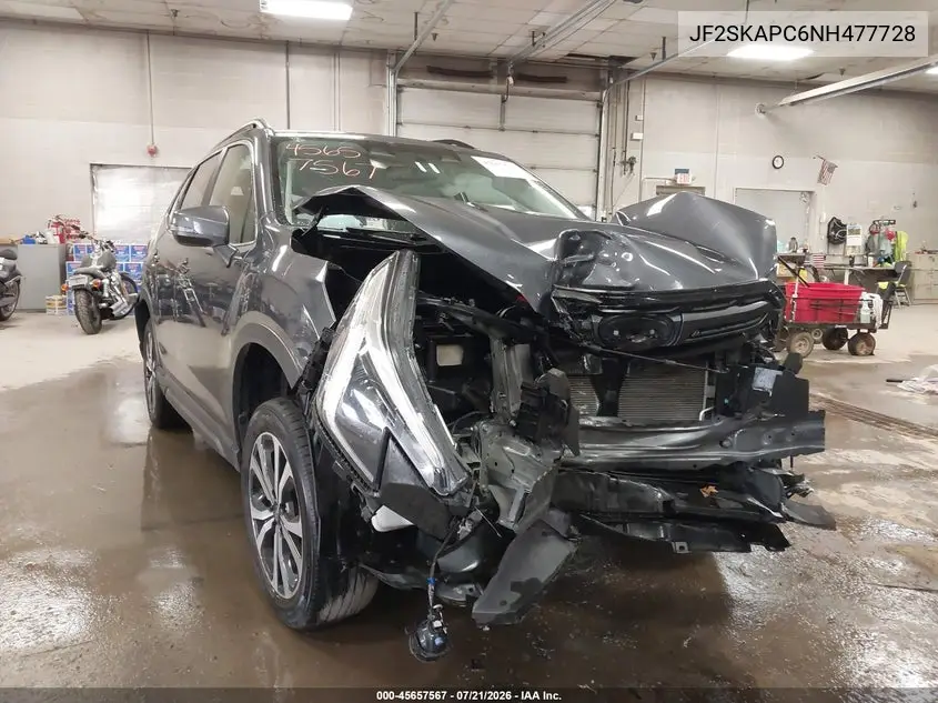 2022 Subaru Forester Limited VIN: JF2SKAPC6NH477728 Lot: 45657567