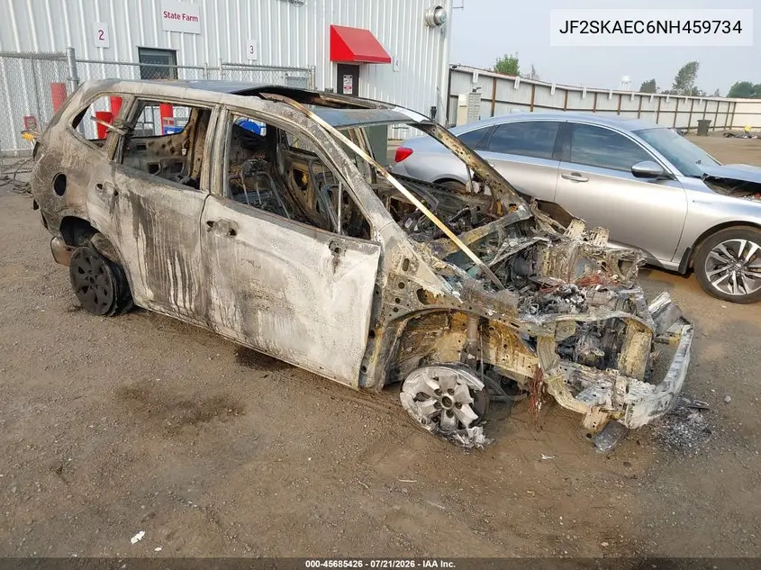 2022 Subaru Forester Premium VIN: JF2SKAEC6NH459734 Lot: 45685426