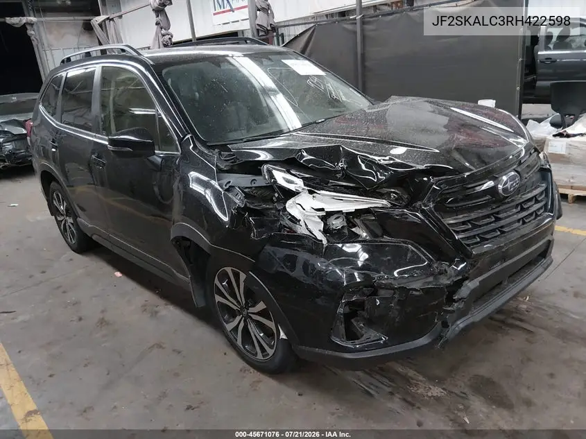 2024 Subaru Forester Limited VIN: JF2SKALC3RH422598 Lot: 45671076