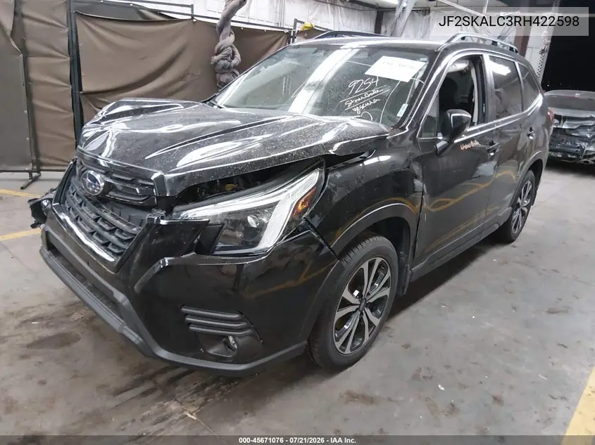 2024 Subaru Forester Limited VIN: JF2SKALC3RH422598 Lot: 45671076