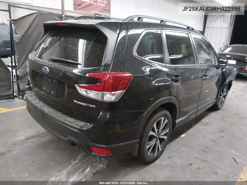 2024 Subaru Forester Limited VIN: JF2SKALC3RH422598 Lot: 45671076