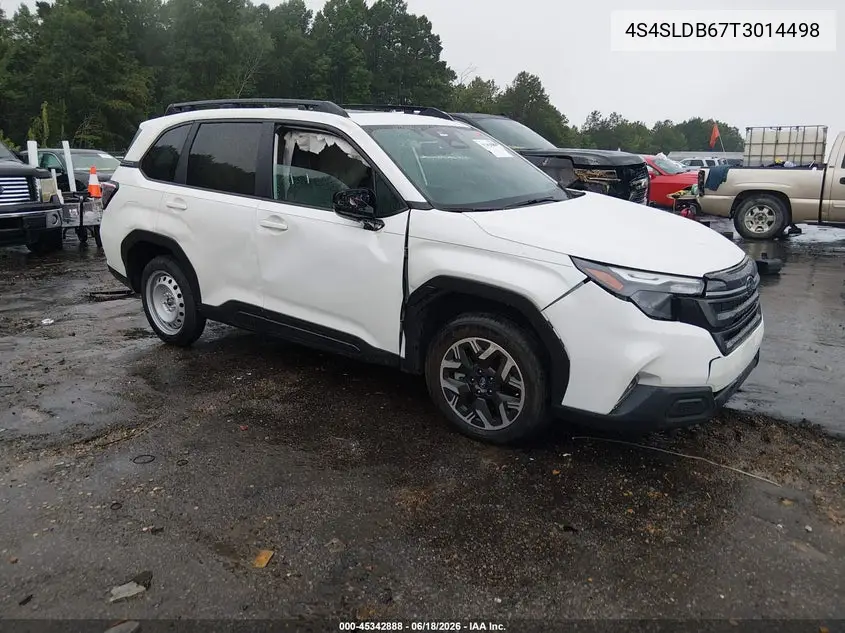 2026 Subaru Forester Premium VIN: 4S4SLDB67T3014498 Lot: 45342888