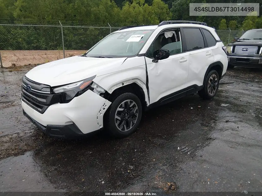 2026 Subaru Forester Premium VIN: 4S4SLDB67T3014498 Lot: 45342888