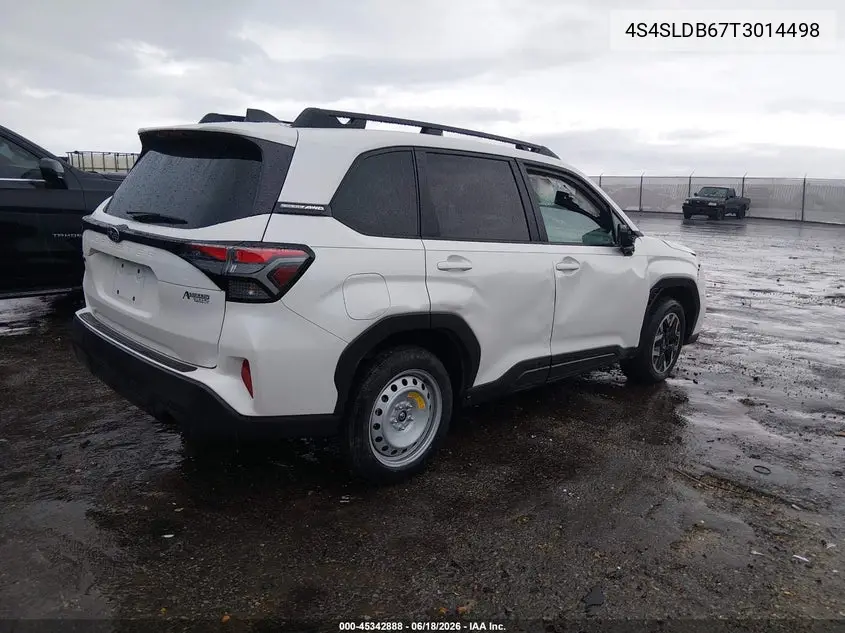 2026 Subaru Forester Premium VIN: 4S4SLDB67T3014498 Lot: 45342888