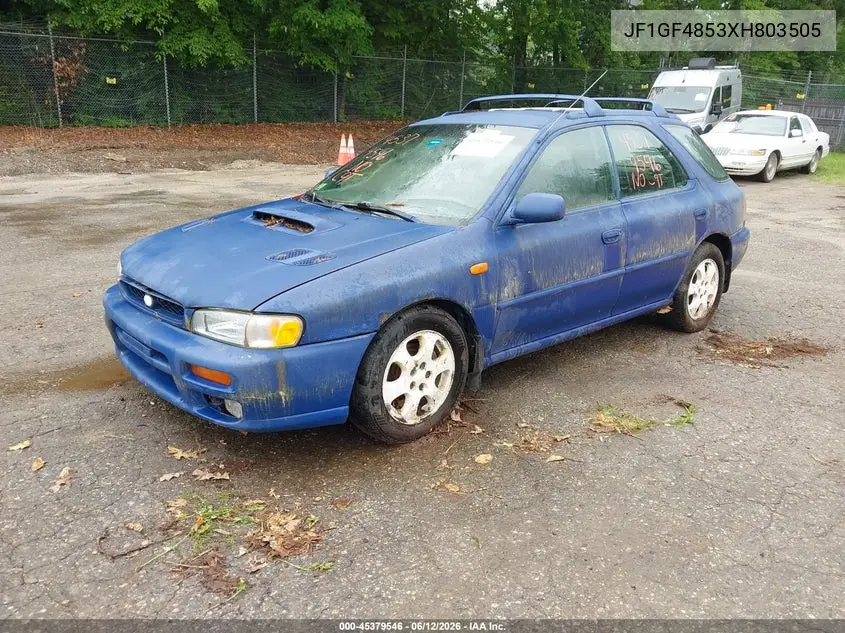 1999 Subaru Impreza Outback Sport VIN: JF1GF4853XH803505 Lot: 45379546