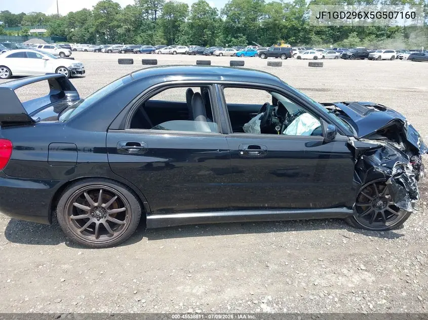 2005 Subaru Impreza Wrx VIN: JF1GD296X5G507160 Lot: 45538811