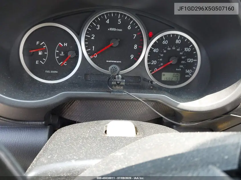 2005 Subaru Impreza Wrx VIN: JF1GD296X5G507160 Lot: 45538811