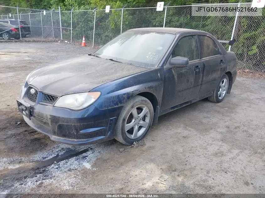 2006 Subaru Impreza 2.5I VIN: JF1GD67686H521662 Lot: 45257540