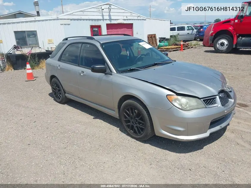 2006 Subaru Impreza 2.5I VIN: JF1GG67616H814312 Lot: 45647502
