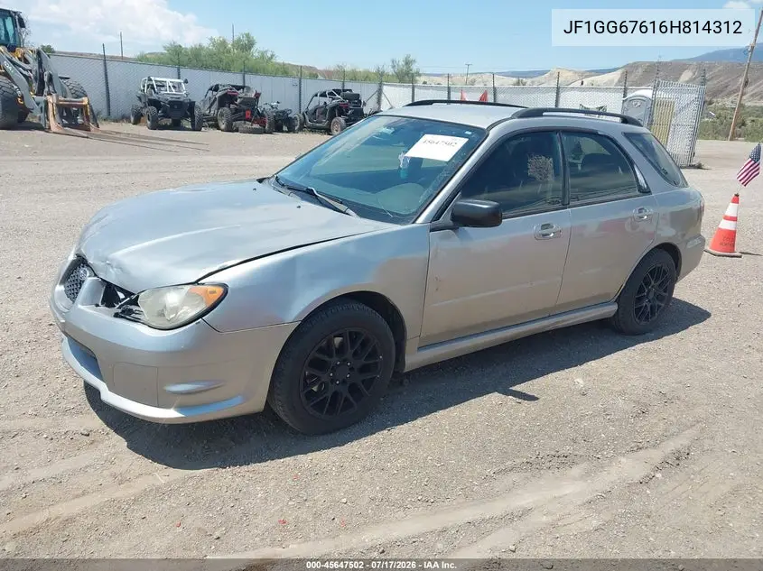 2006 Subaru Impreza 2.5I VIN: JF1GG67616H814312 Lot: 45647502
