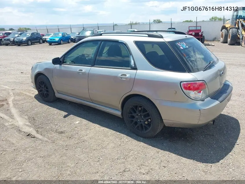 2006 Subaru Impreza 2.5I VIN: JF1GG67616H814312 Lot: 45647502