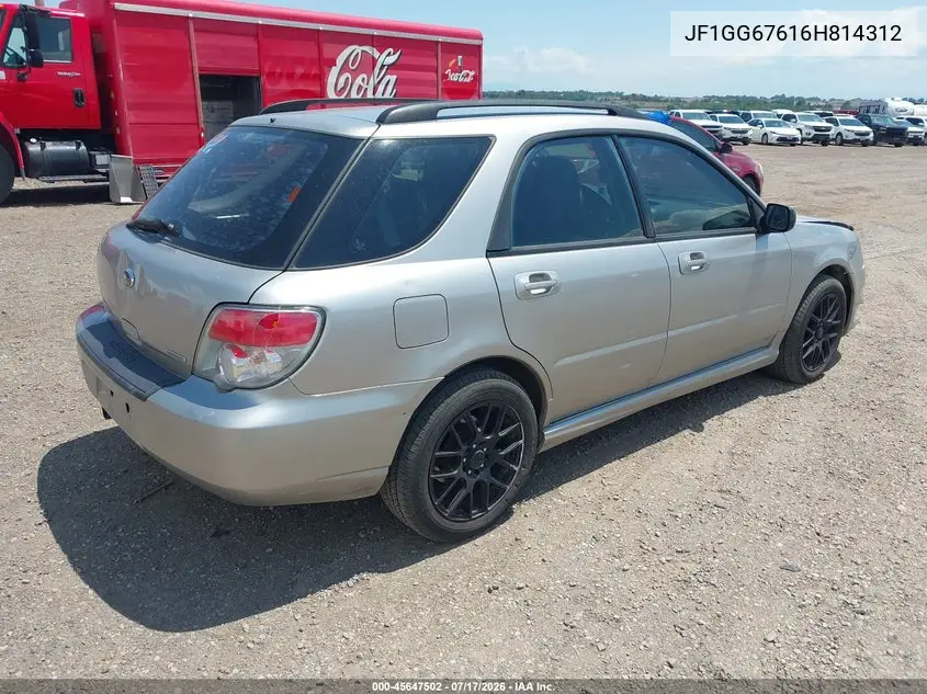 2006 Subaru Impreza 2.5I VIN: JF1GG67616H814312 Lot: 45647502