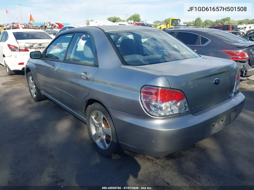 2007 Subaru Impreza 2.5I VIN: JF1GD61657H501508 Lot: 45555760