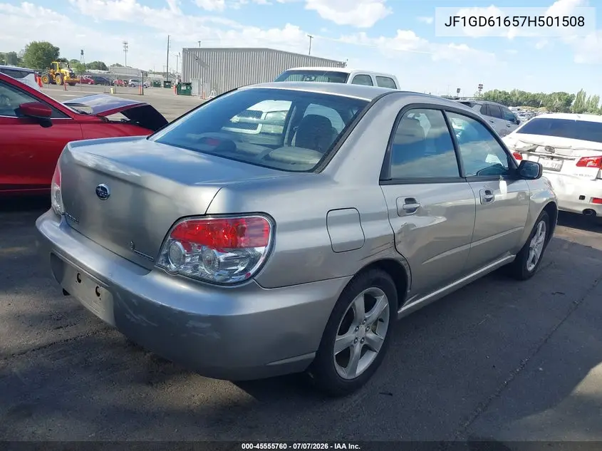 2007 Subaru Impreza 2.5I VIN: JF1GD61657H501508 Lot: 45555760