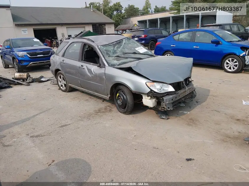 2007 Subaru Impreza 2.5I VIN: JF1GG61677H803387 Lot: 45594488