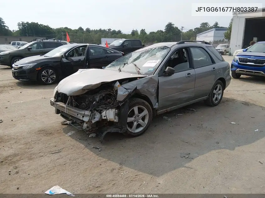 2007 Subaru Impreza 2.5I VIN: JF1GG61677H803387 Lot: 45594488