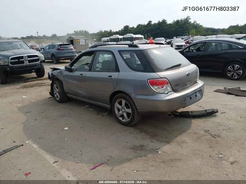 2007 Subaru Impreza 2.5I VIN: JF1GG61677H803387 Lot: 45594488