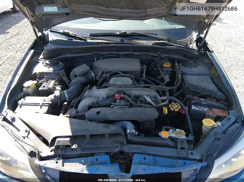 2009 Subaru Impreza 2.5I VIN: JF1GH61679H812686 Lot: 45636649