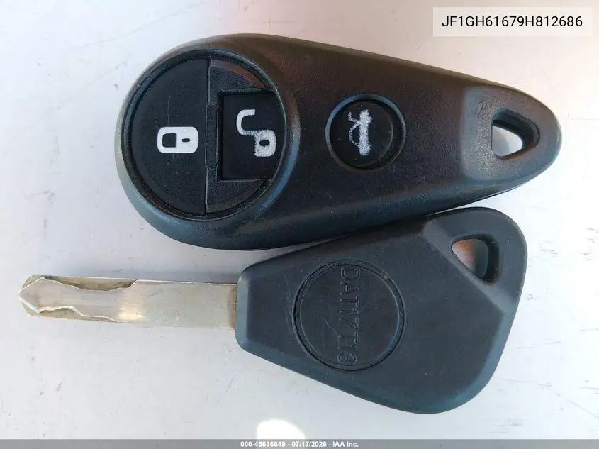 2009 Subaru Impreza 2.5I VIN: JF1GH61679H812686 Lot: 45636649