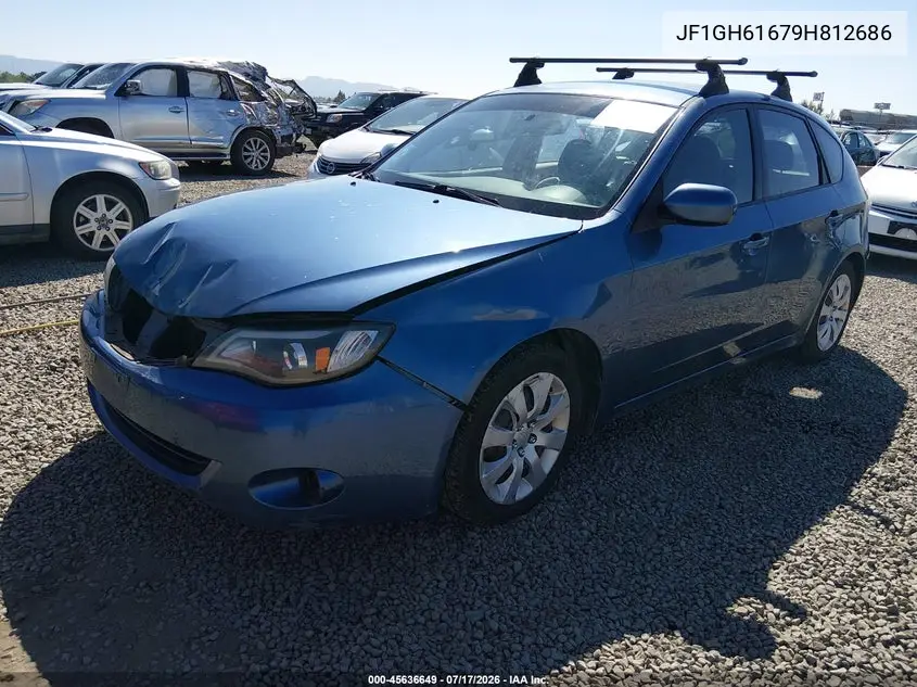 2009 Subaru Impreza 2.5I VIN: JF1GH61679H812686 Lot: 45636649