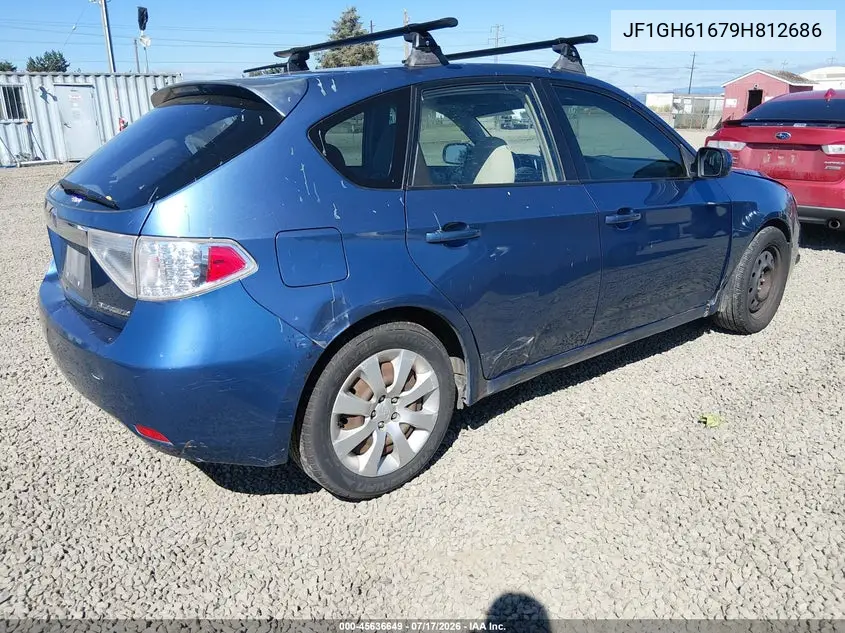 2009 Subaru Impreza 2.5I VIN: JF1GH61679H812686 Lot: 45636649