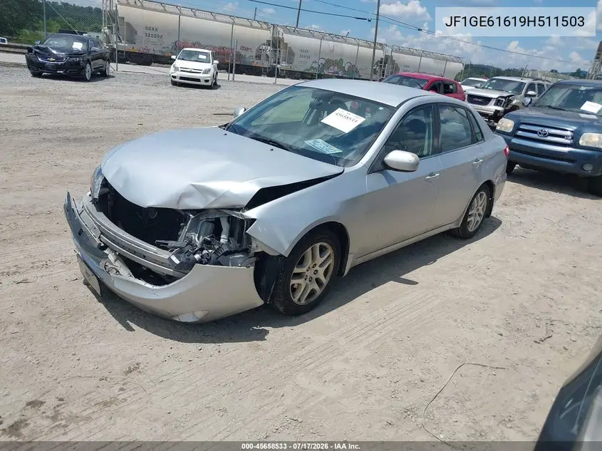 2009 Subaru Impreza 2.5I VIN: JF1GE61619H511503 Lot: 45658533