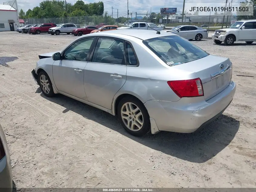 2009 Subaru Impreza 2.5I VIN: JF1GE61619H511503 Lot: 45658533